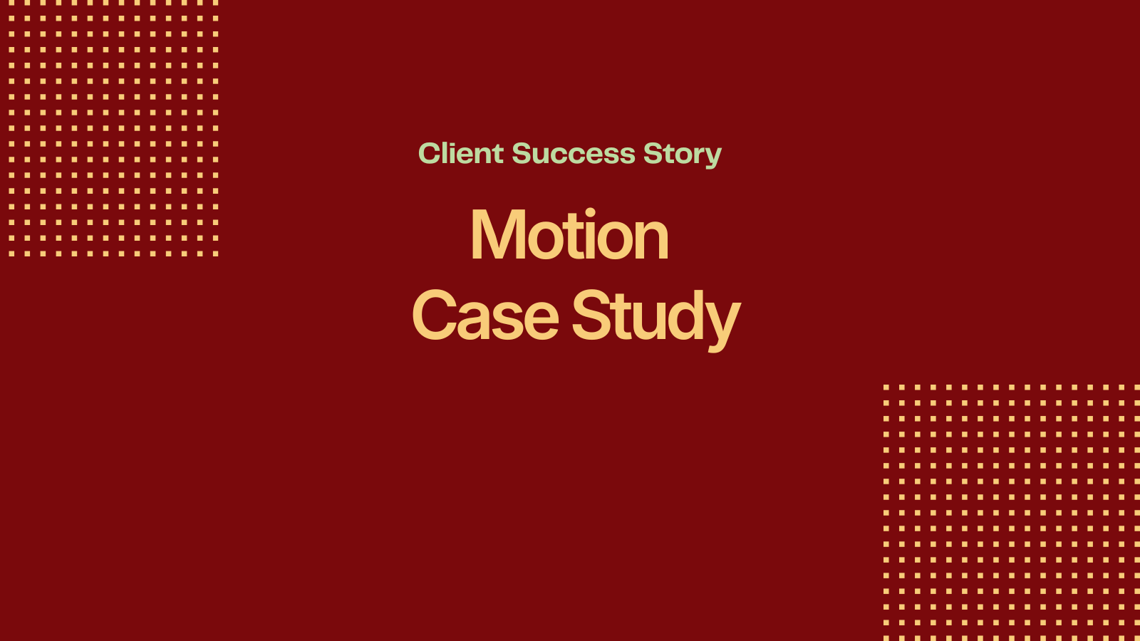 A Motion Case Study Cover Img